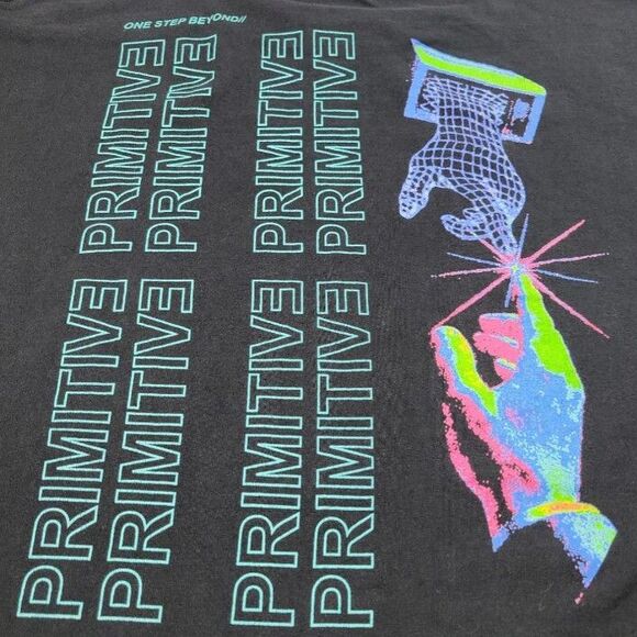Primitive Skateboarding Shirt Size Large Primitive One Step Beyond Graphic Print - Picture 6 of 7